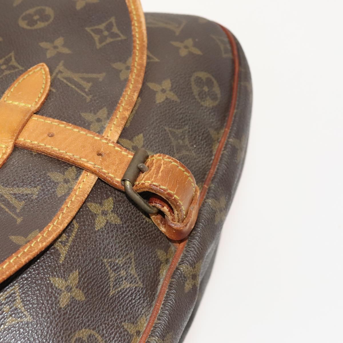 LOUIS VUITTON Monogram Saumur 30 Shoulder Bag M42256 LV Auth bs25355