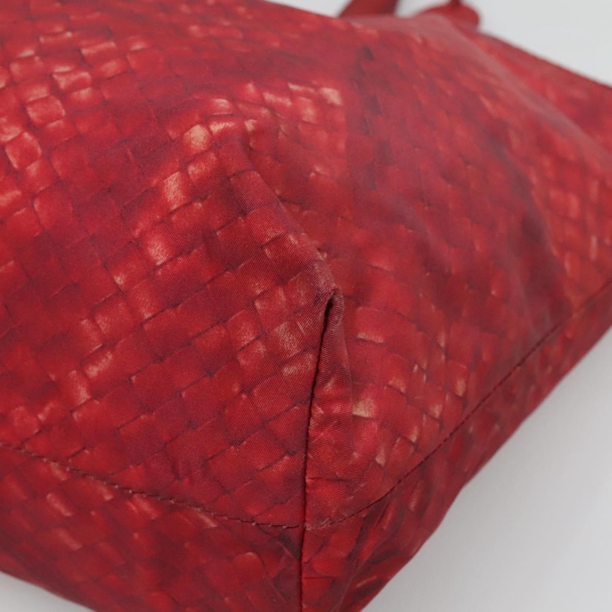 BOTTEGA VENETA Tote Bag Nylon Red Auth bs25362