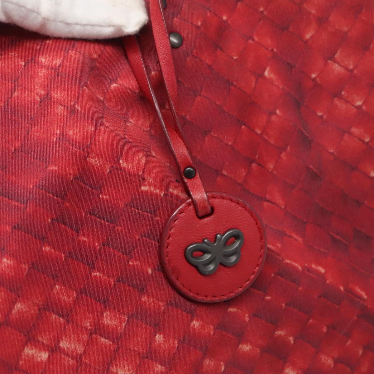 BOTTEGA VENETA Tote Bag Nylon Red Auth bs25362