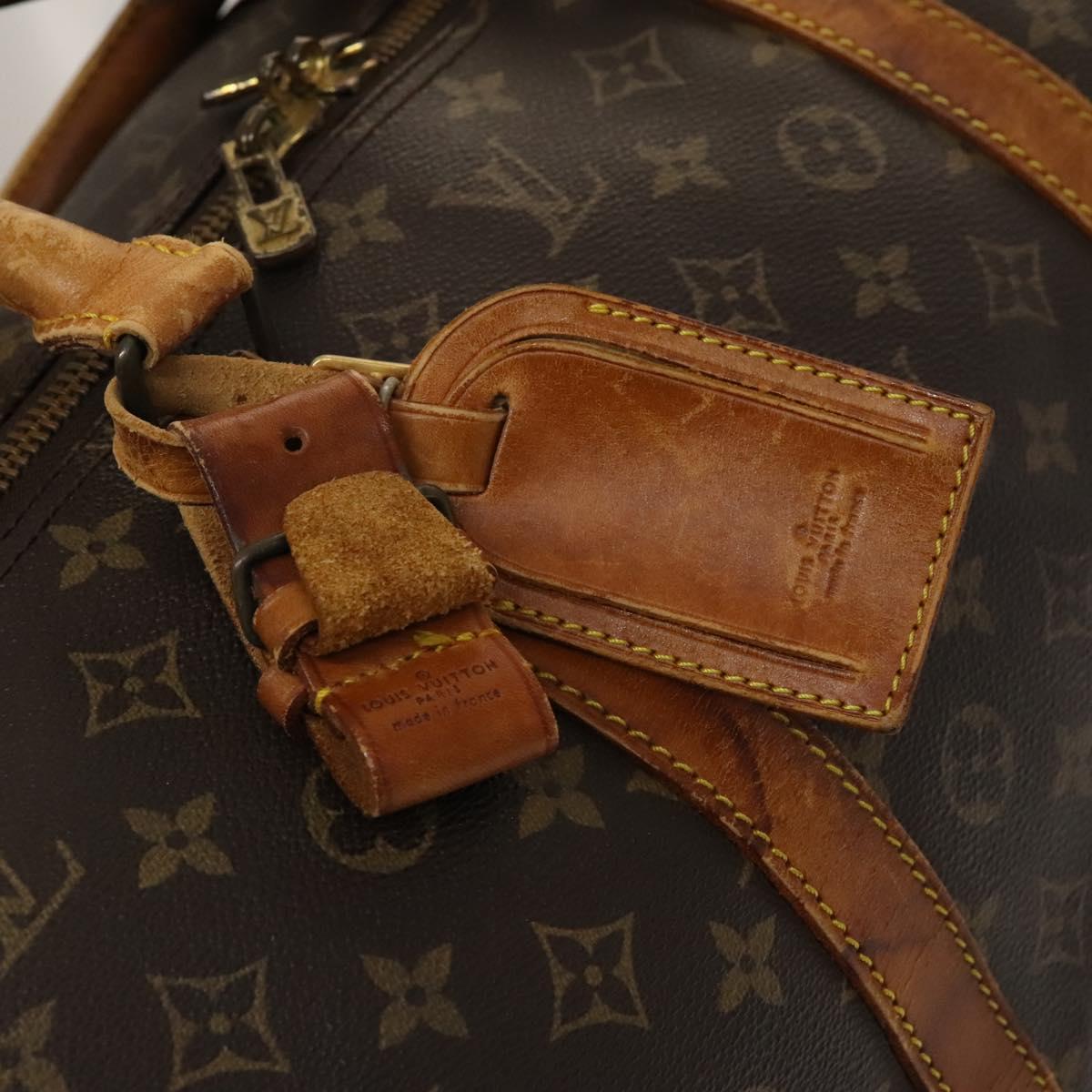 LOUIS VUITTON Monogram Keepall Bandouliere 60 Boston Bag M41412 LV Auth bs25364