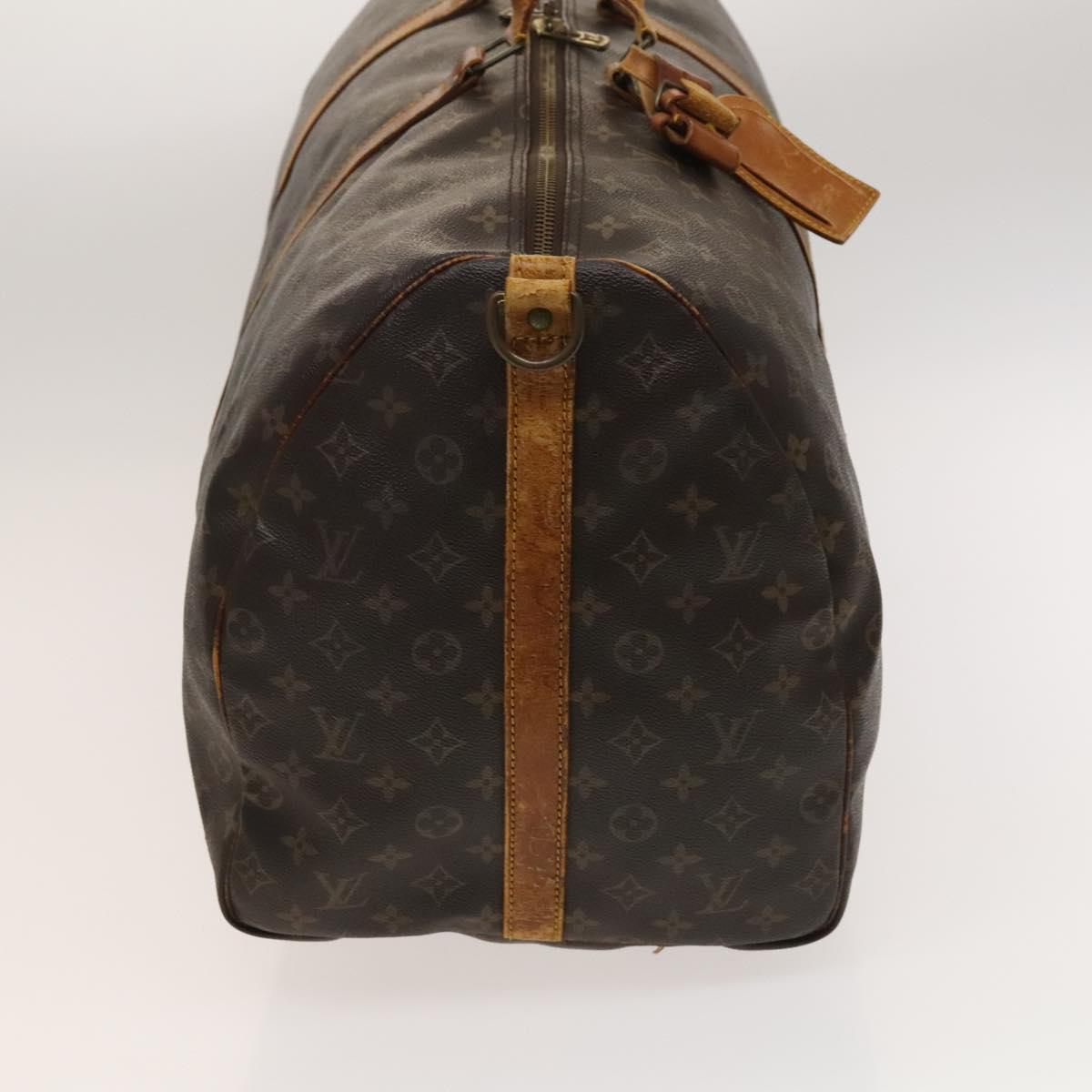 LOUIS VUITTON Monogram Keepall Bandouliere 60 Boston Bag M41412 LV Auth bs25364