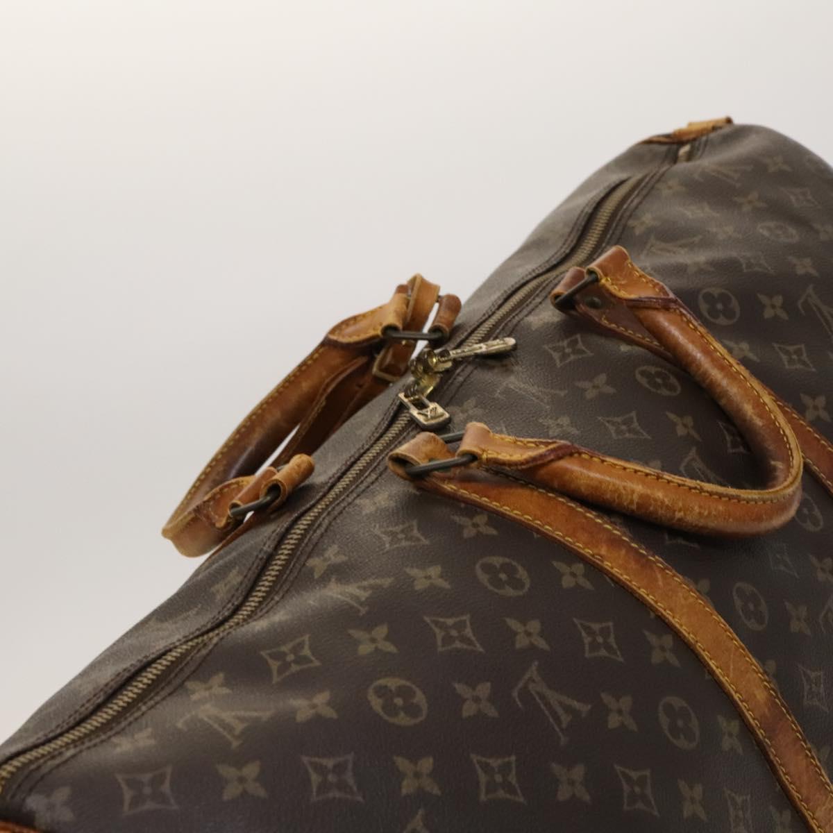 LOUIS VUITTON Monogram Keepall Bandouliere 60 Boston Bag M41412 LV Auth bs25364