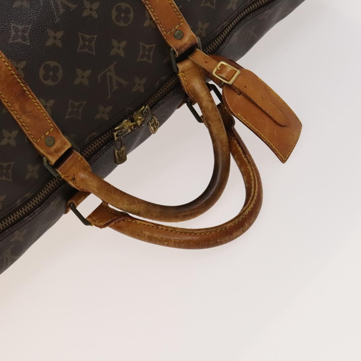 LOUIS VUITTON Monogram Keepall Bandouliere 60 Boston Bag M41412 LV Auth bs25364