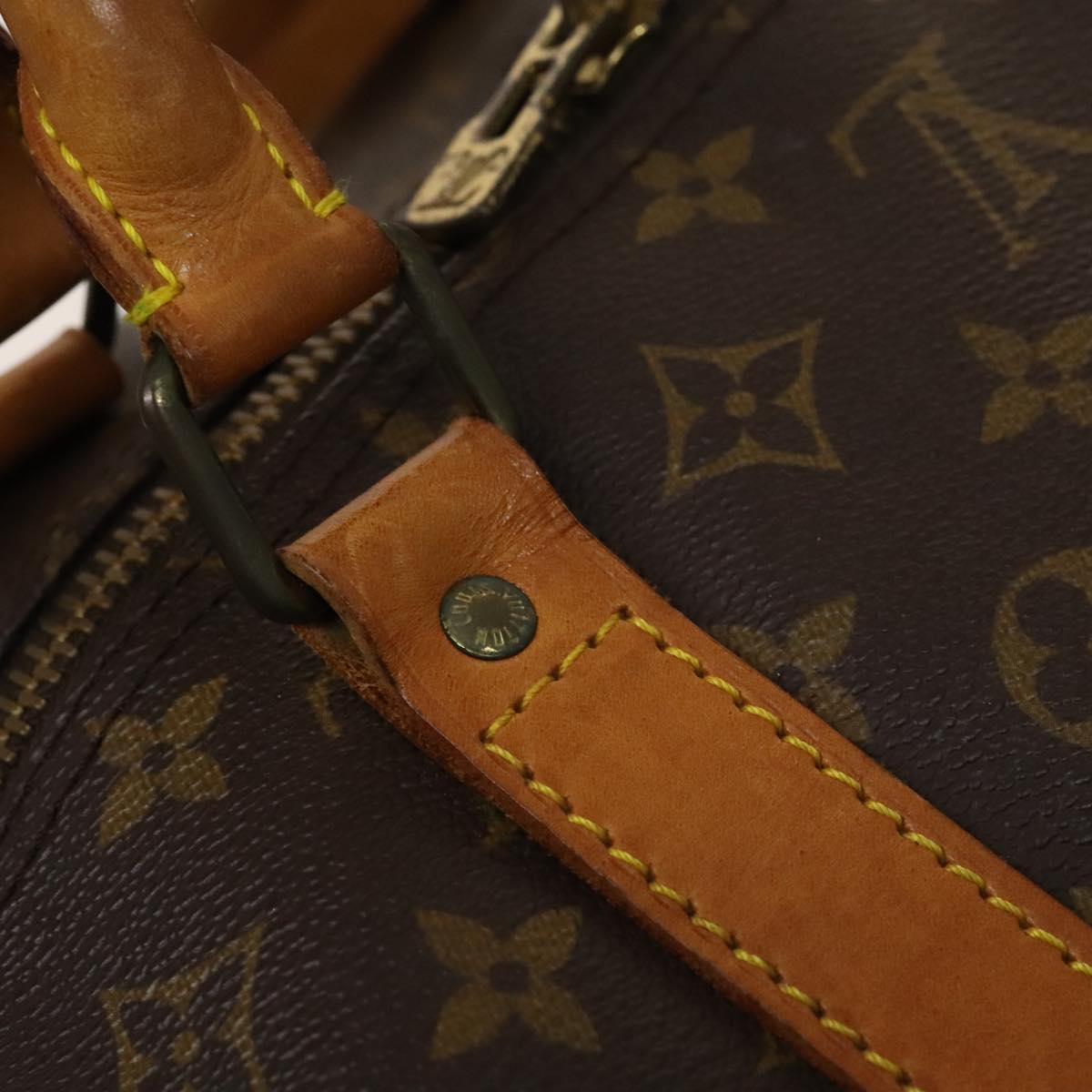 LOUIS VUITTON Monogram Keepall Bandouliere 60 Boston Bag M41412 LV Auth bs25365
