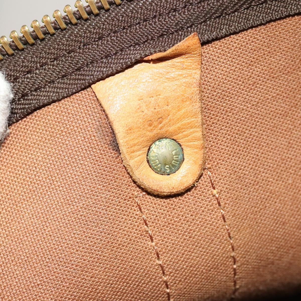 LOUIS VUITTON Monogram Keepall Bandouliere 60 Boston Bag M41412 LV Auth bs25365