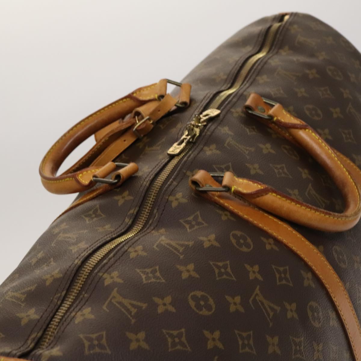 LOUIS VUITTON Monogram Keepall Bandouliere 60 Boston Bag M41412 LV Auth bs25365