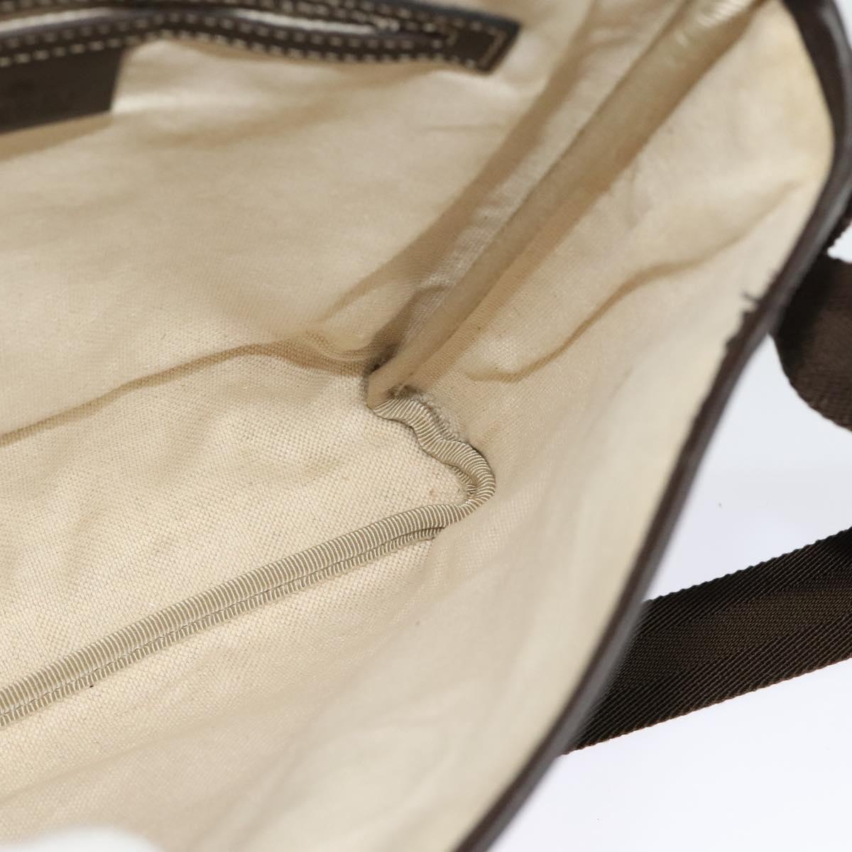 GUCCI GG Supreme Shoulder Bag PVC Beige Gold 223666 Auth bs25373