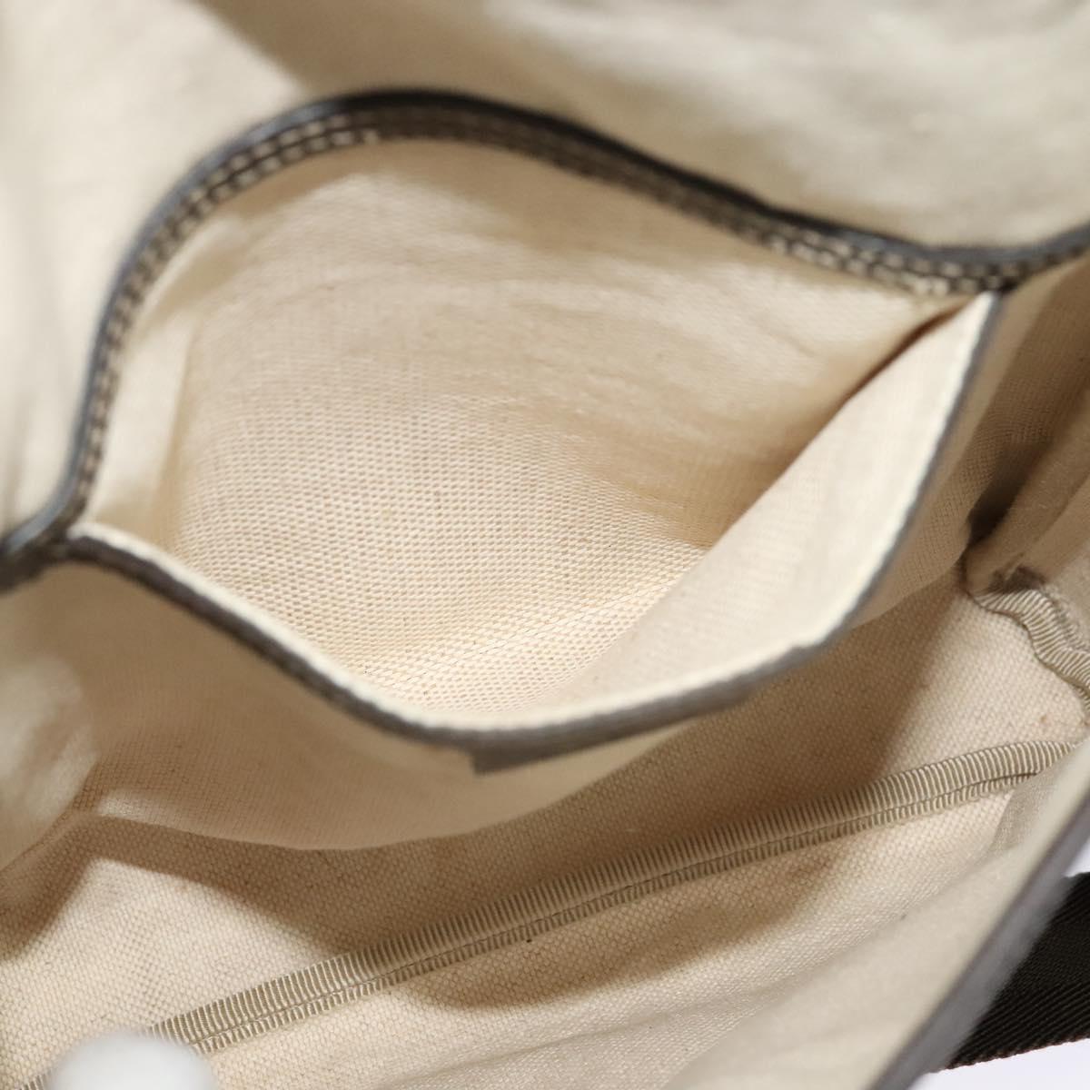 GUCCI GG Supreme Shoulder Bag PVC Beige Gold 223666 Auth bs25373
