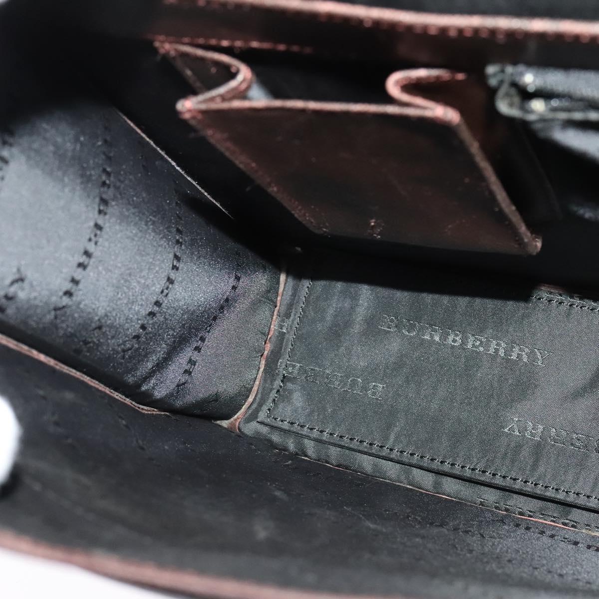 BURBERRY Business Bag Leather Brown Auth bs25430