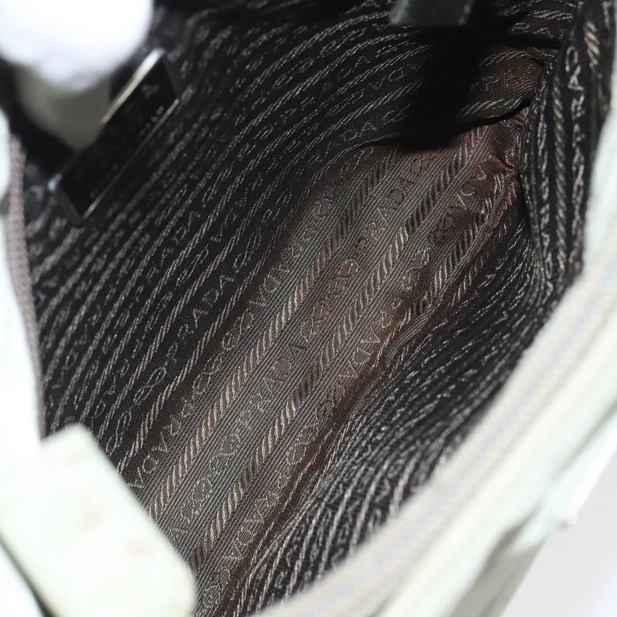 PRADA Hand Bag Nylon Khaki Auth bs25441