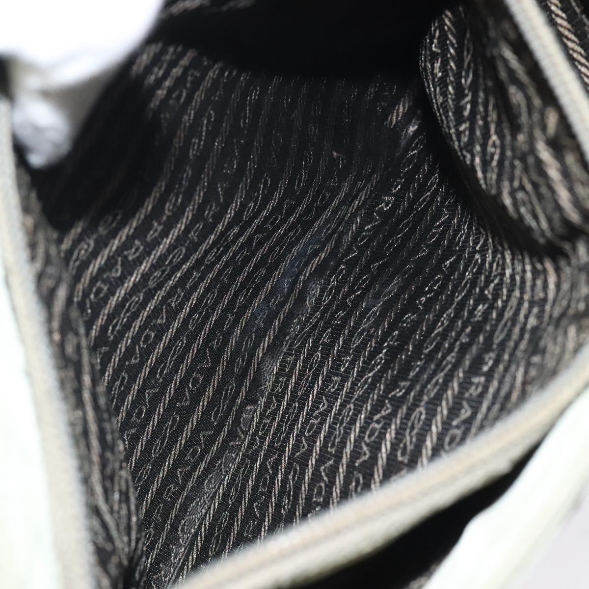 PRADA Hand Bag Nylon Khaki Auth bs25441