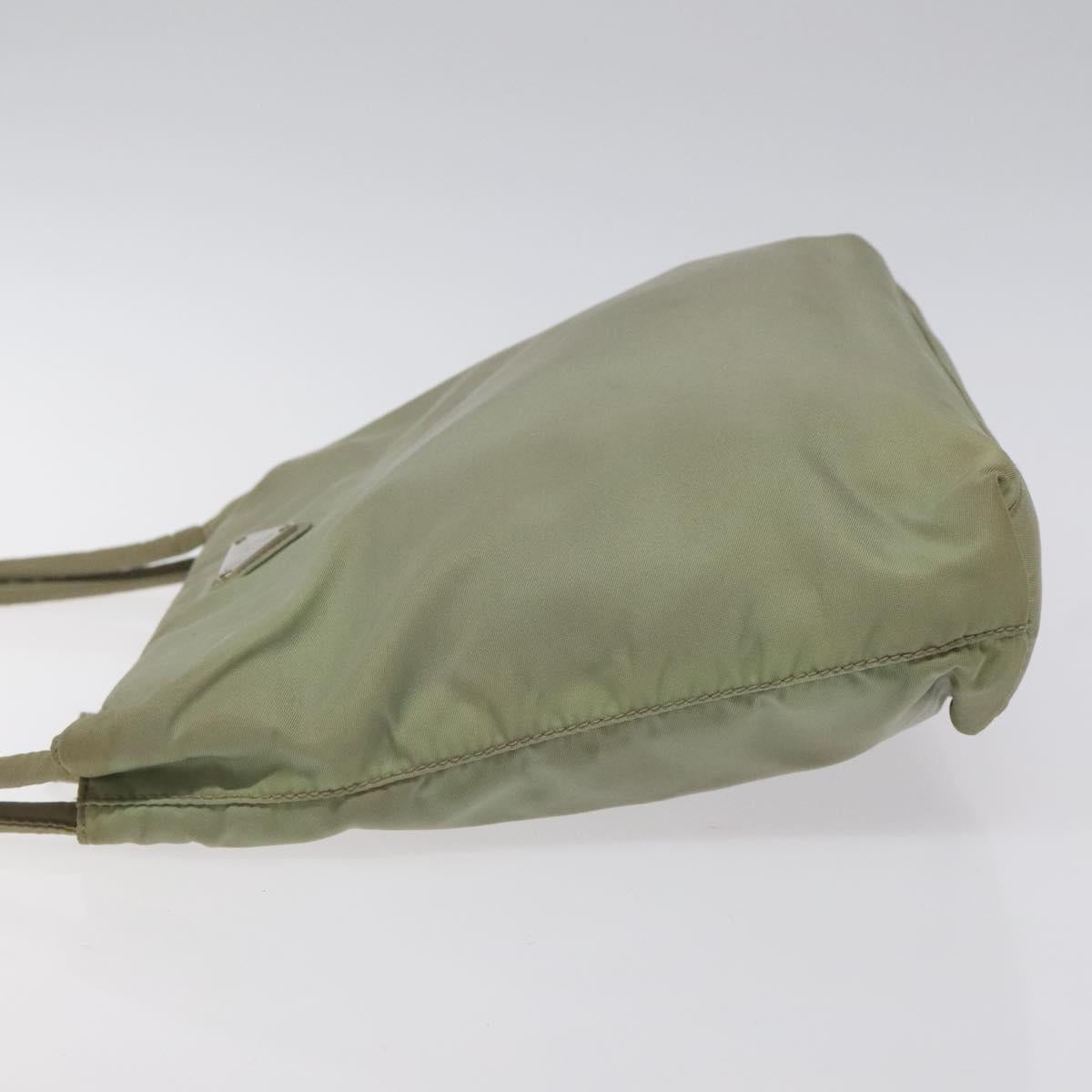 PRADA Hand Bag Nylon Khaki Auth bs25441