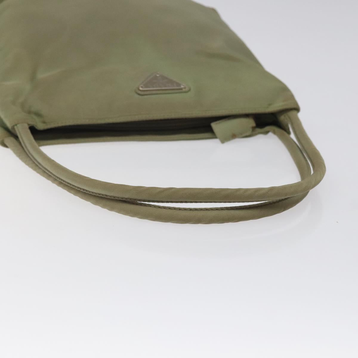 PRADA Hand Bag Nylon Khaki Auth bs25441