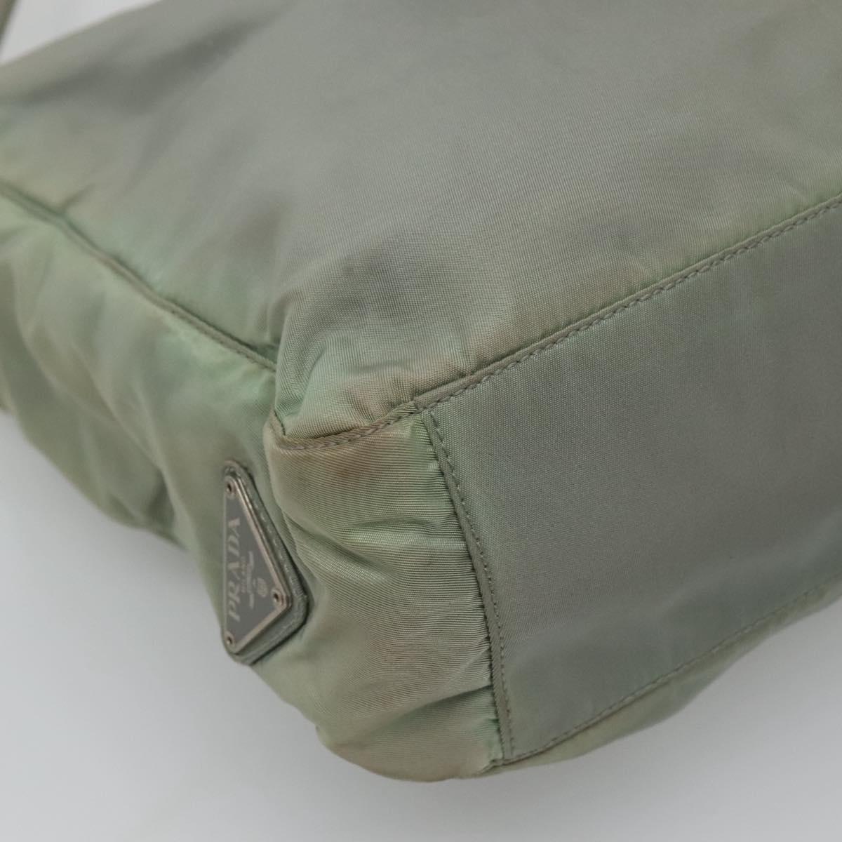 PRADA Shoulder Bag Nylon Gray Auth bs25445
