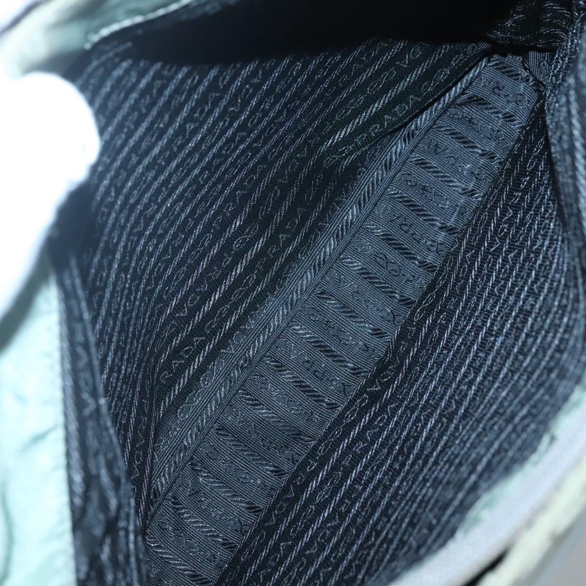 PRADA Shoulder Bag Nylon Gray Auth bs25445