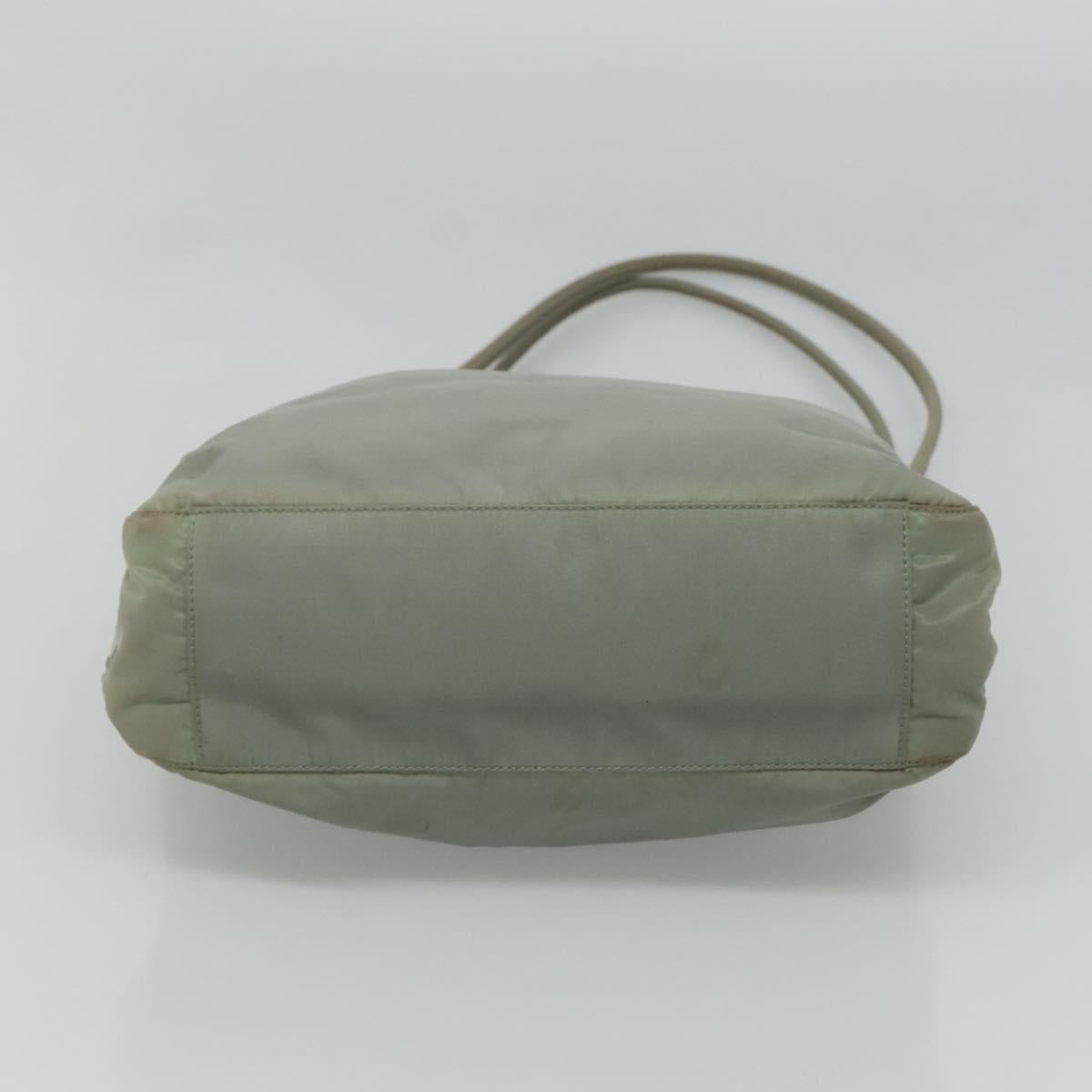 PRADA Shoulder Bag Nylon Gray Auth bs25445