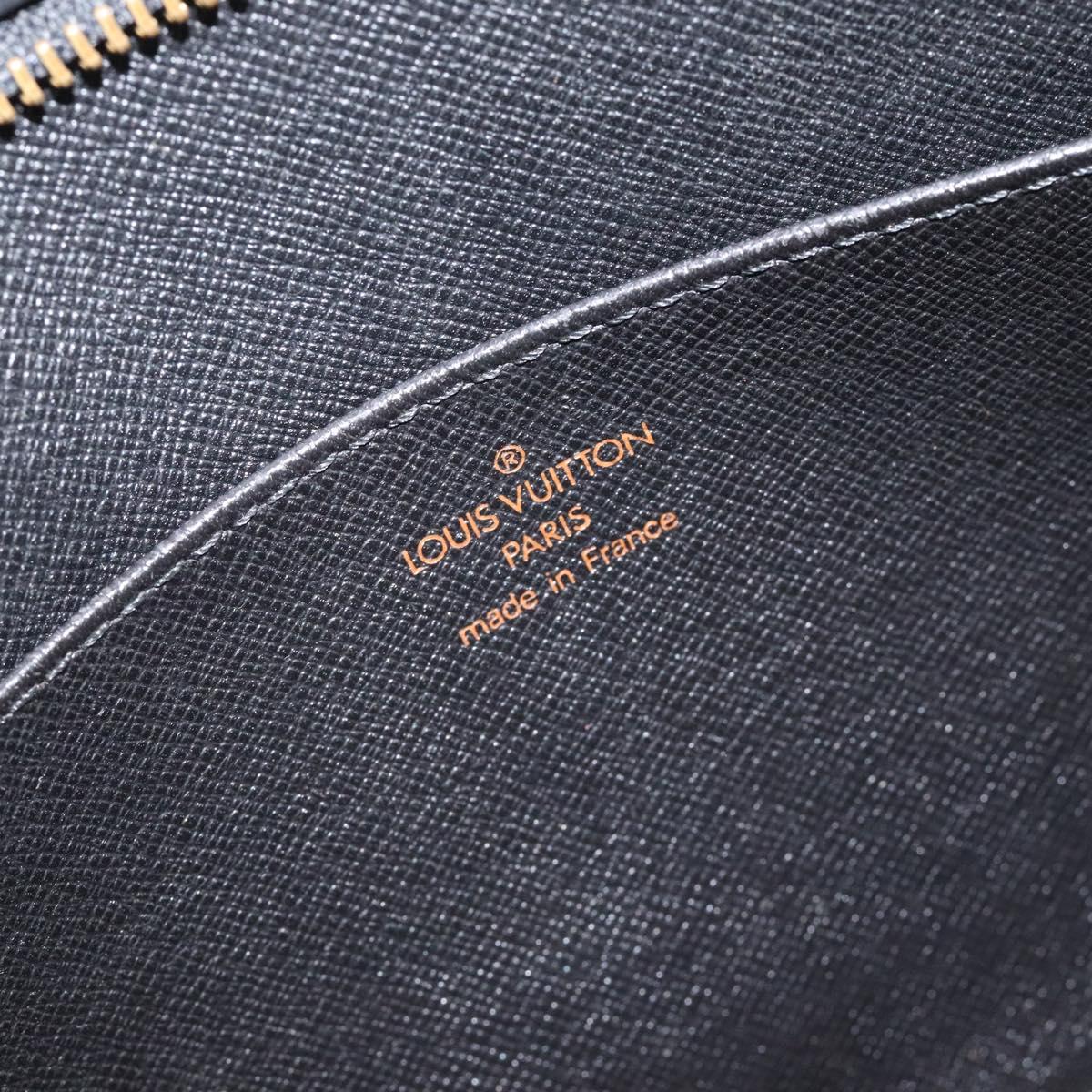 LOUIS VUITTON Epi Pochette Homme Clutch Bag Black Noir M52522 LV Auth bs25451