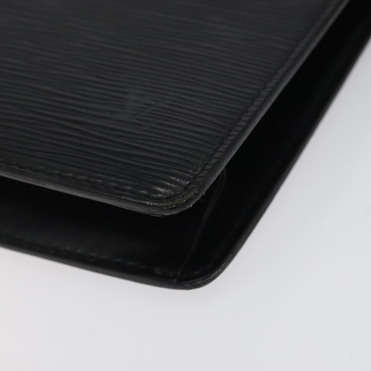 LOUIS VUITTON Epi Pochette Homme Clutch Bag Black Noir M52522 LV Auth bs25451