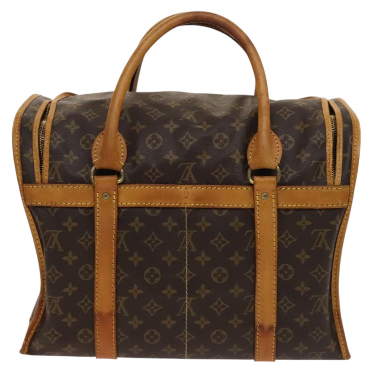 LOUIS VUITTON Monogram Sac Shan 40 Pet Carry Vintage M42024 LV Auth bs25454