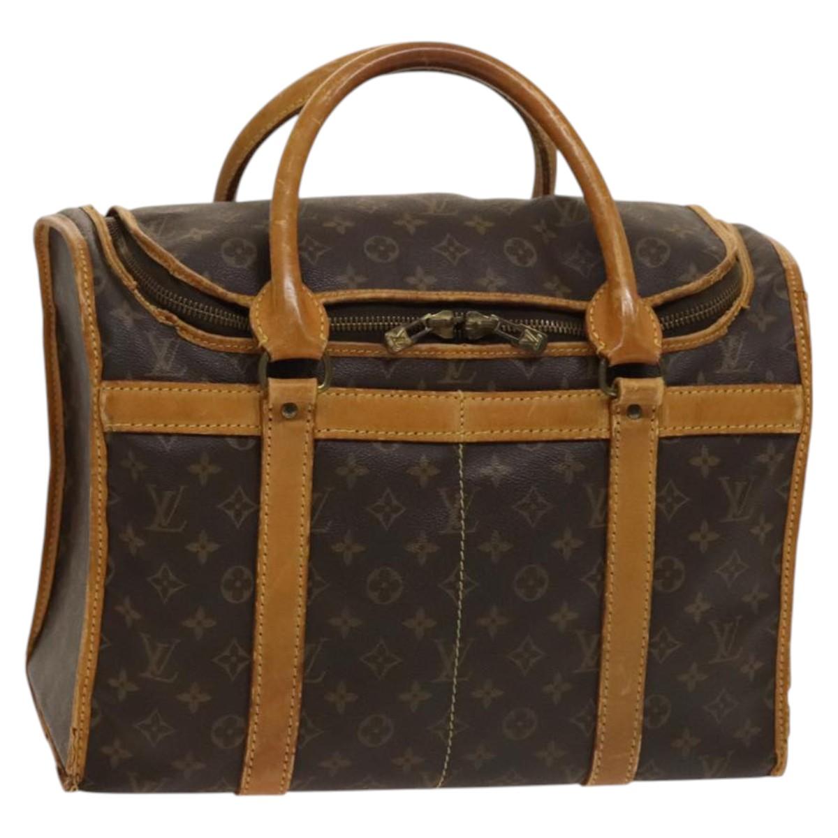 LOUIS VUITTON Monogram Sac Shan 40 Pet Carry Vintage M42024 LV Auth bs25455