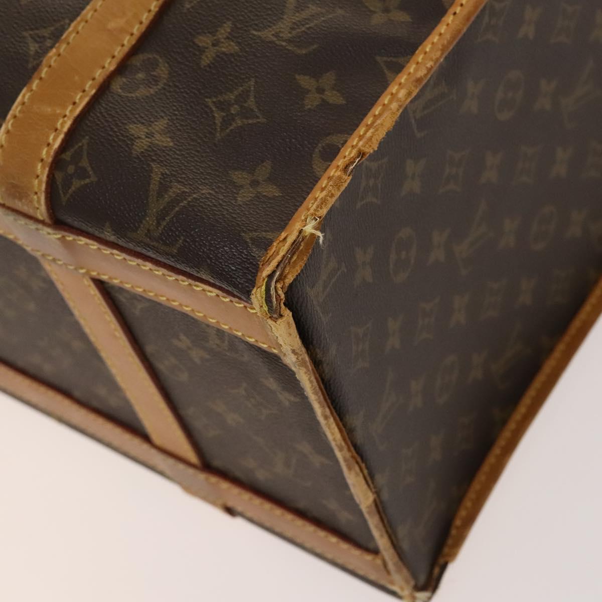LOUIS VUITTON Monogram Sac Shan 40 Pet Carry Vintage M42024 LV Auth bs25455