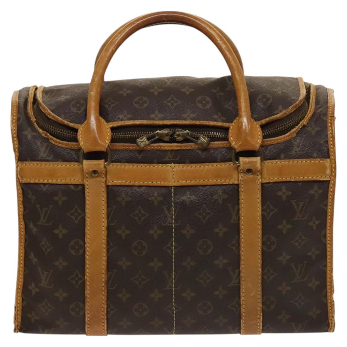 LOUIS VUITTON Monogram Sac Shan 40 Pet Carry Vintage M42024 LV Auth bs25455