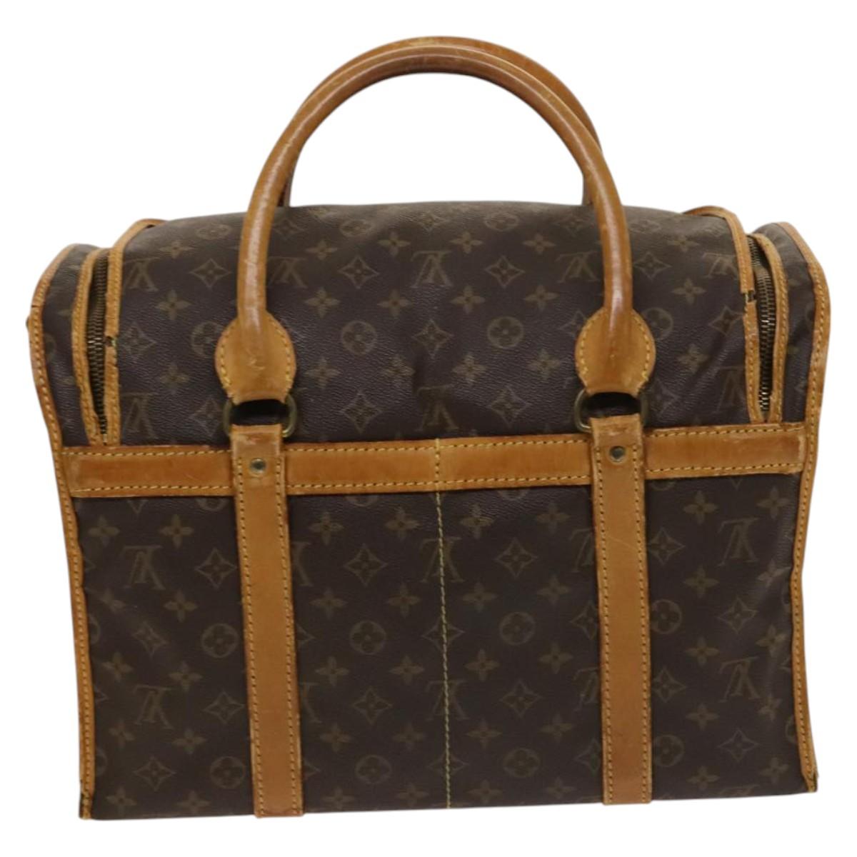 LOUIS VUITTON Monogram Sac Shan 40 Pet Carry Vintage M42024 LV Auth bs25455