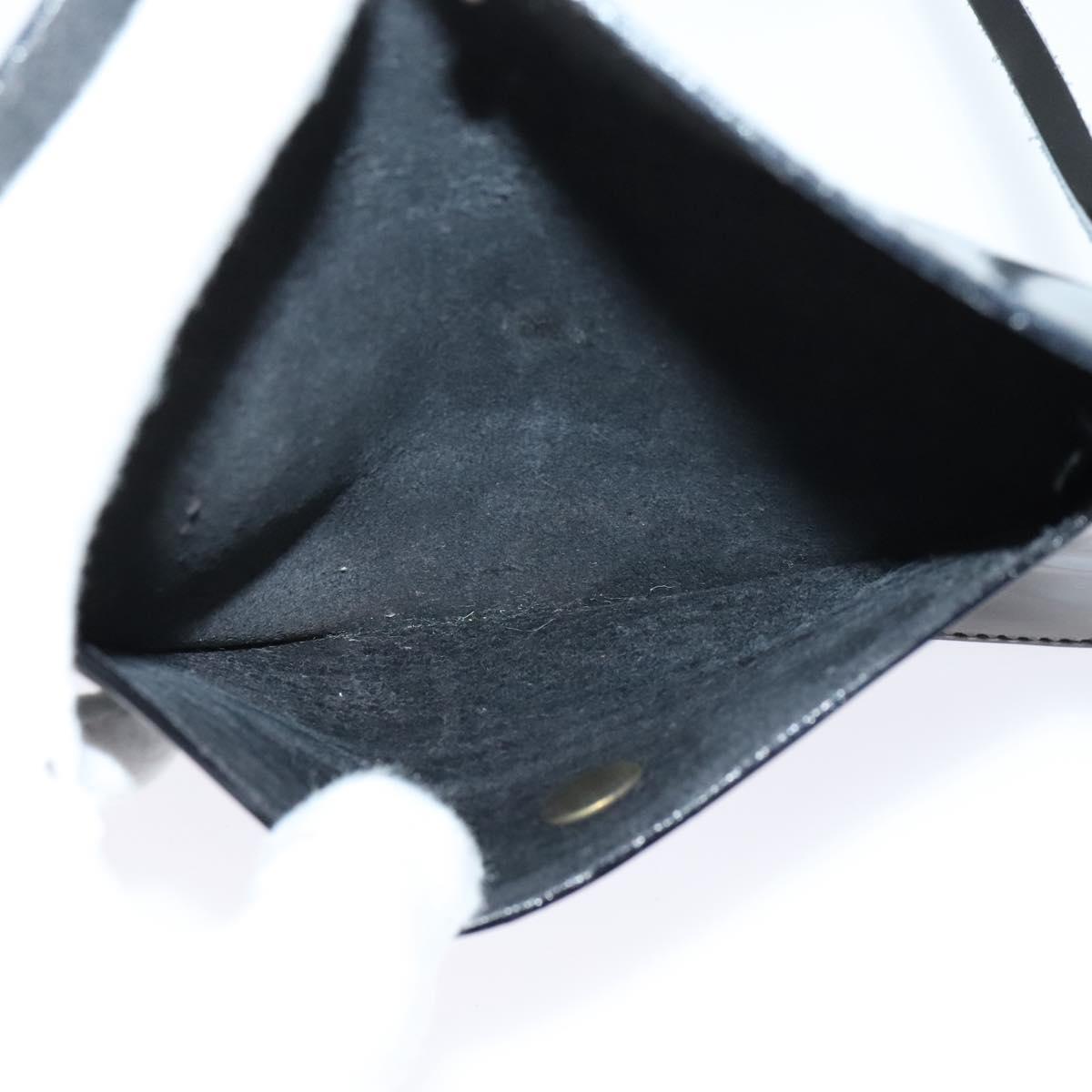 Salvatore Ferragamo Tote Bag Enamel Black Gold Auth bs25463