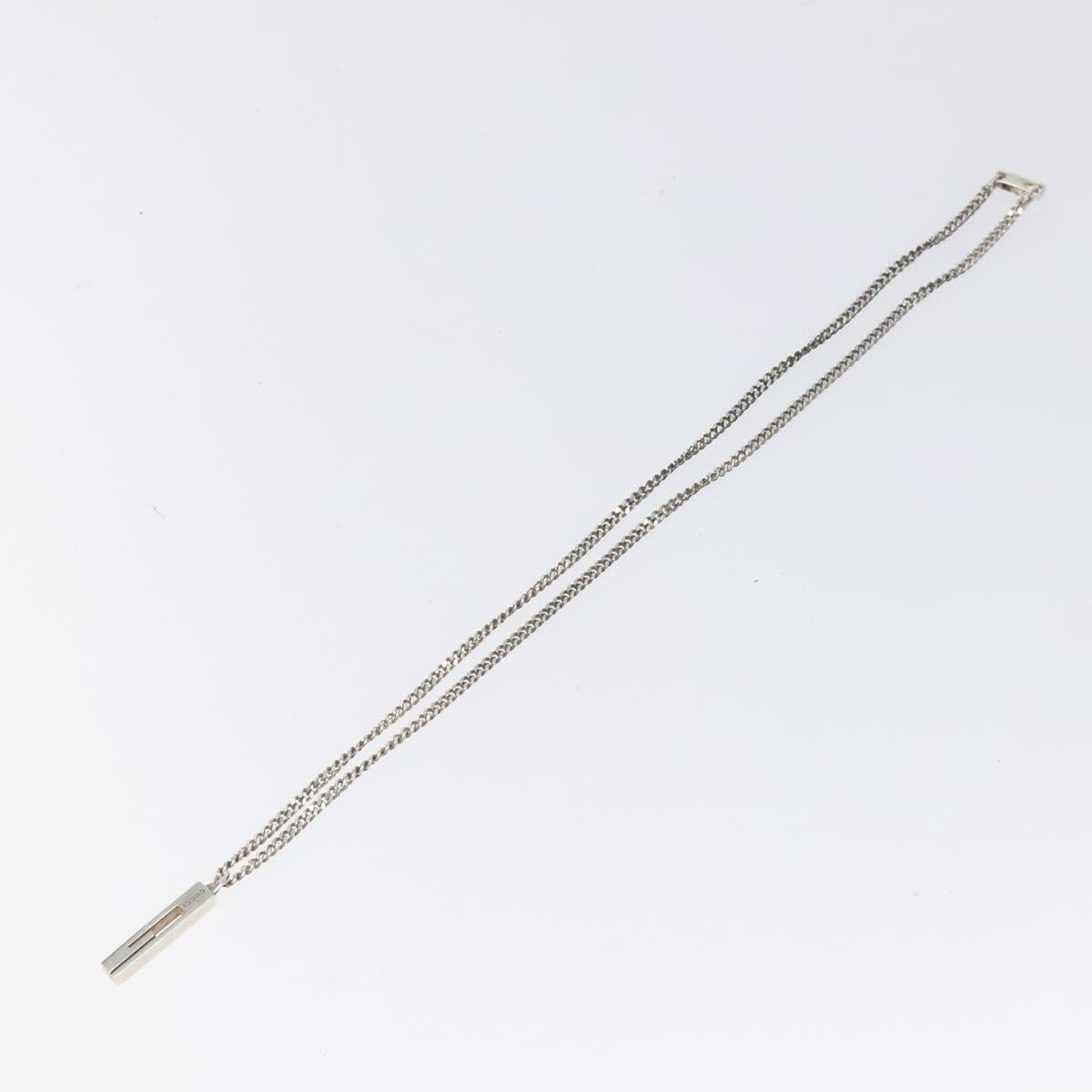 GUCCI Necklace Ag925 Silver Auth bs25482