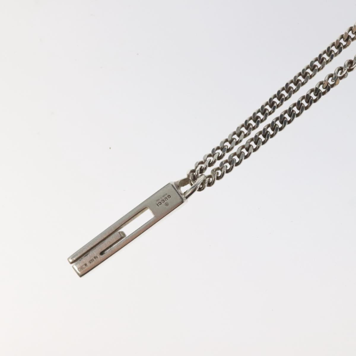 GUCCI Necklace Ag925 Silver Auth bs25482