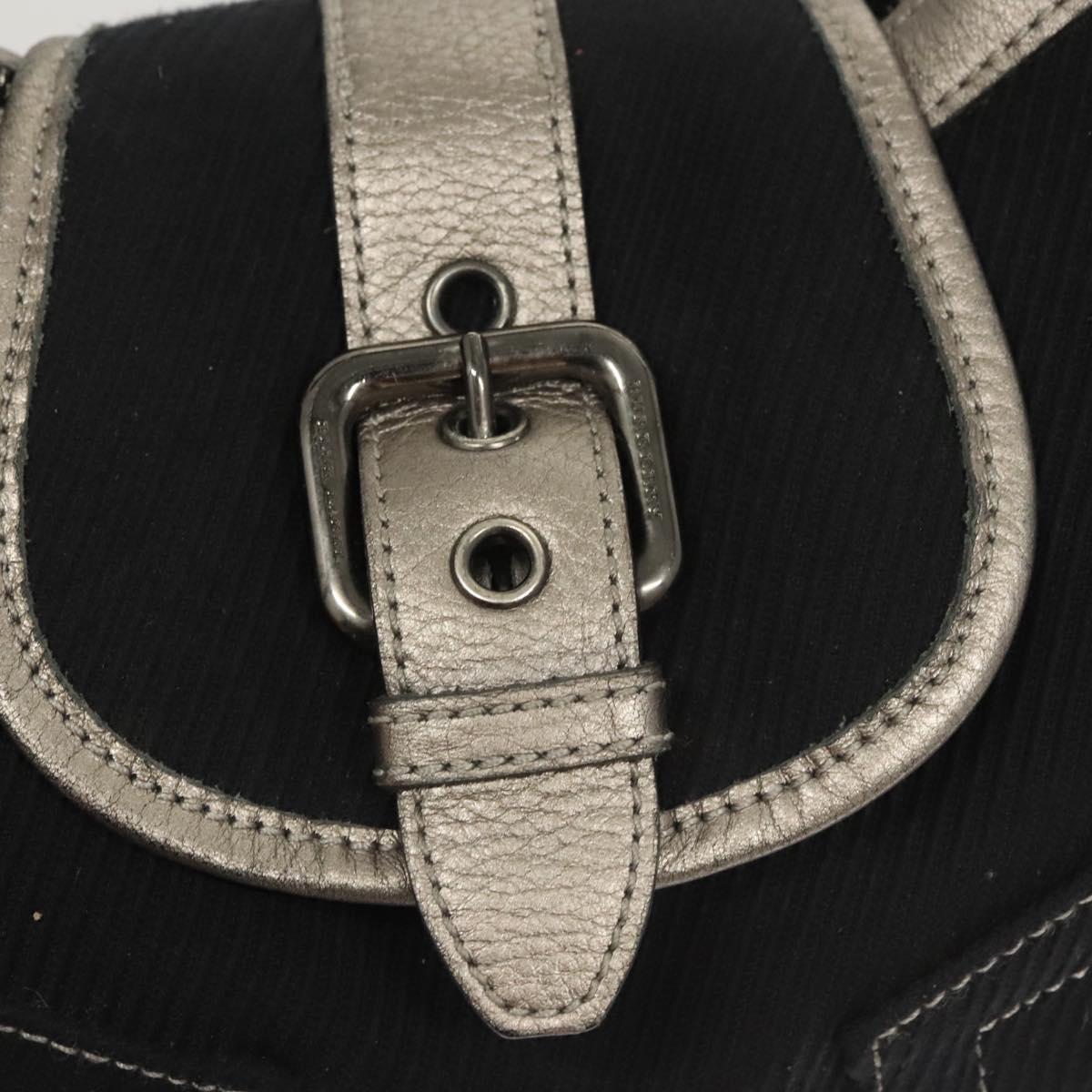 BURBERRY Blue Label Shoulder Bag Canvas Navy Auth bs25498