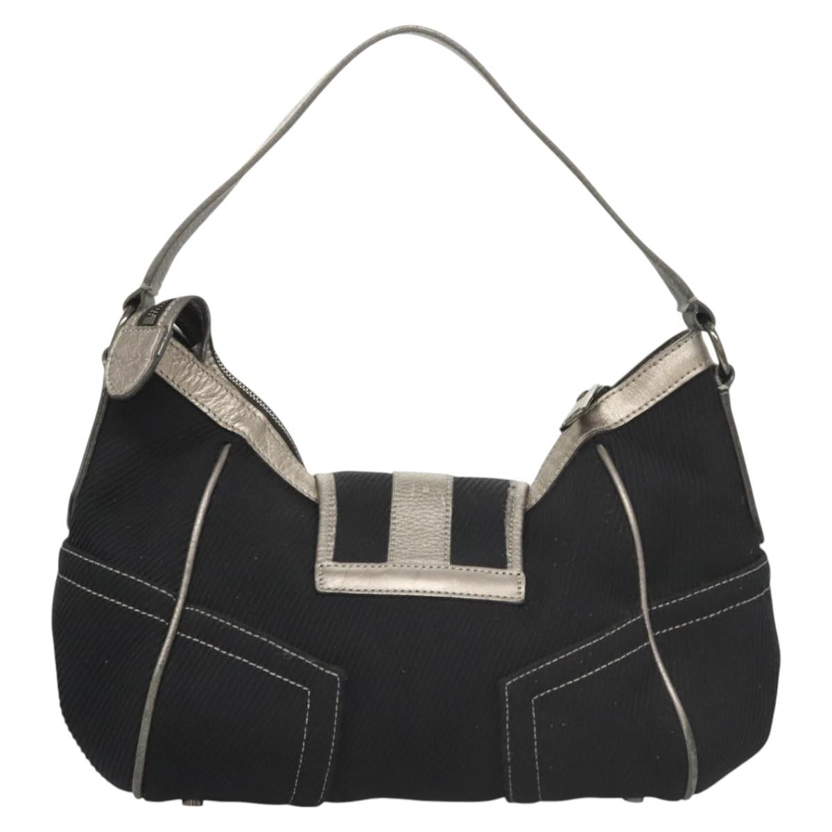 BURBERRY Blue Label Shoulder Bag Canvas Navy Auth bs25498