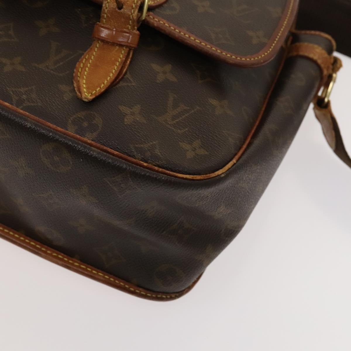 LOUIS VUITTON Monogram Gibeciere GM Shoulder Bag M42246 LV Auth bs25507