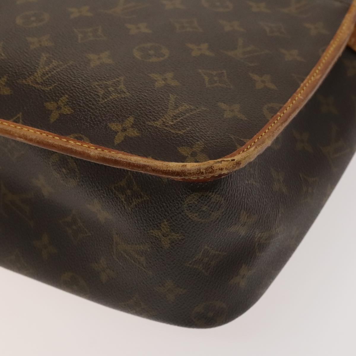 LOUIS VUITTON Monogram Gibeciere GM Shoulder Bag M42246 LV Auth bs25507