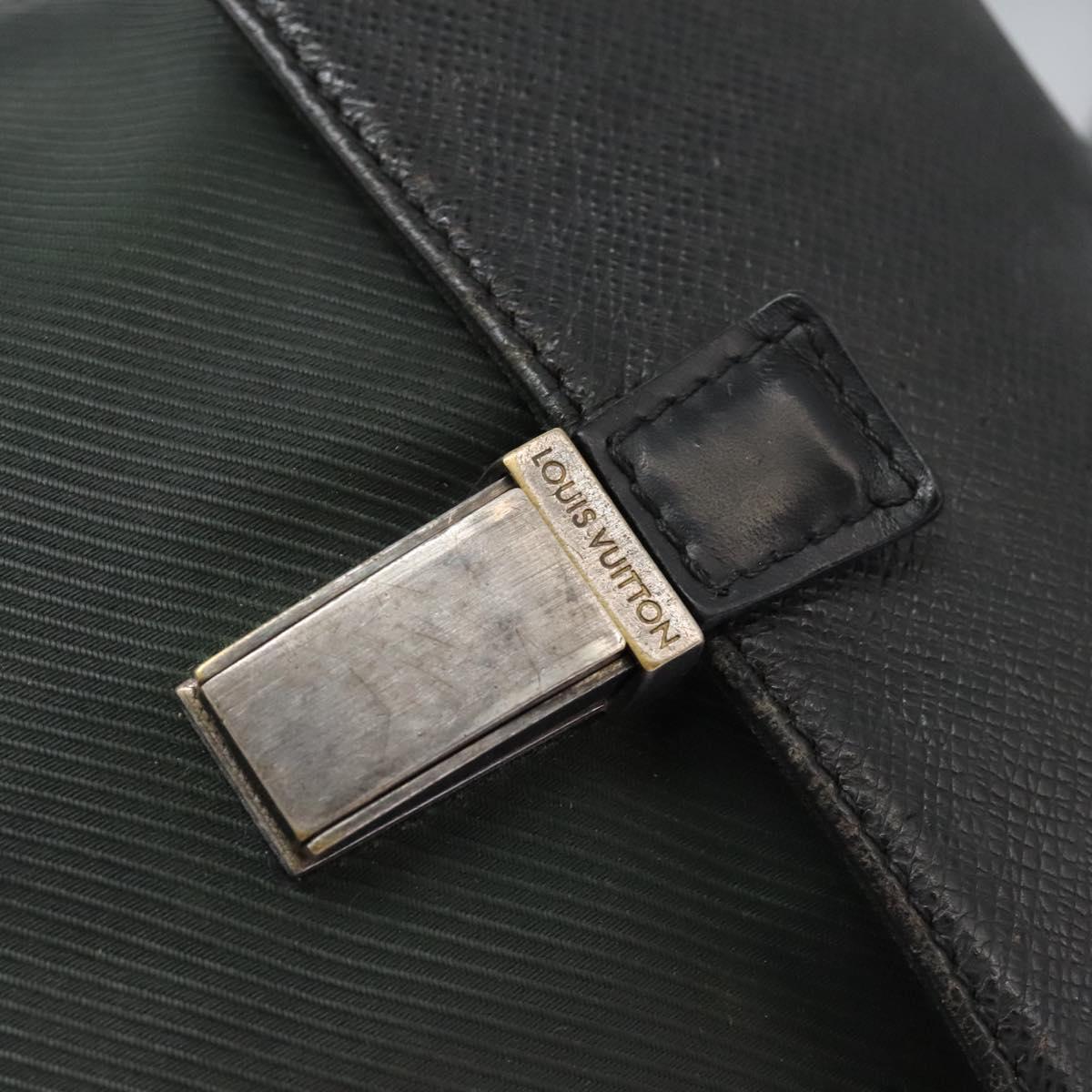 LOUIS VUITTON Taiga Saratov GM Shoulder Bag Ardoise M30892 LV Auth bs25513