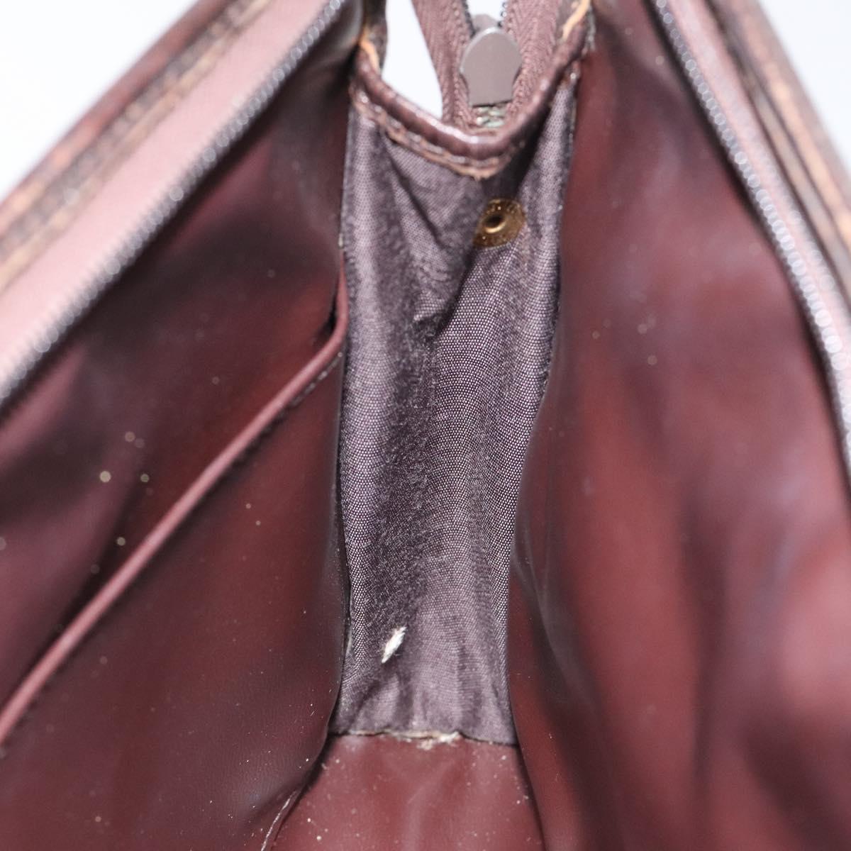 Burberrys Nova Check Clutch Bag Canvas Beige Auth bs25520