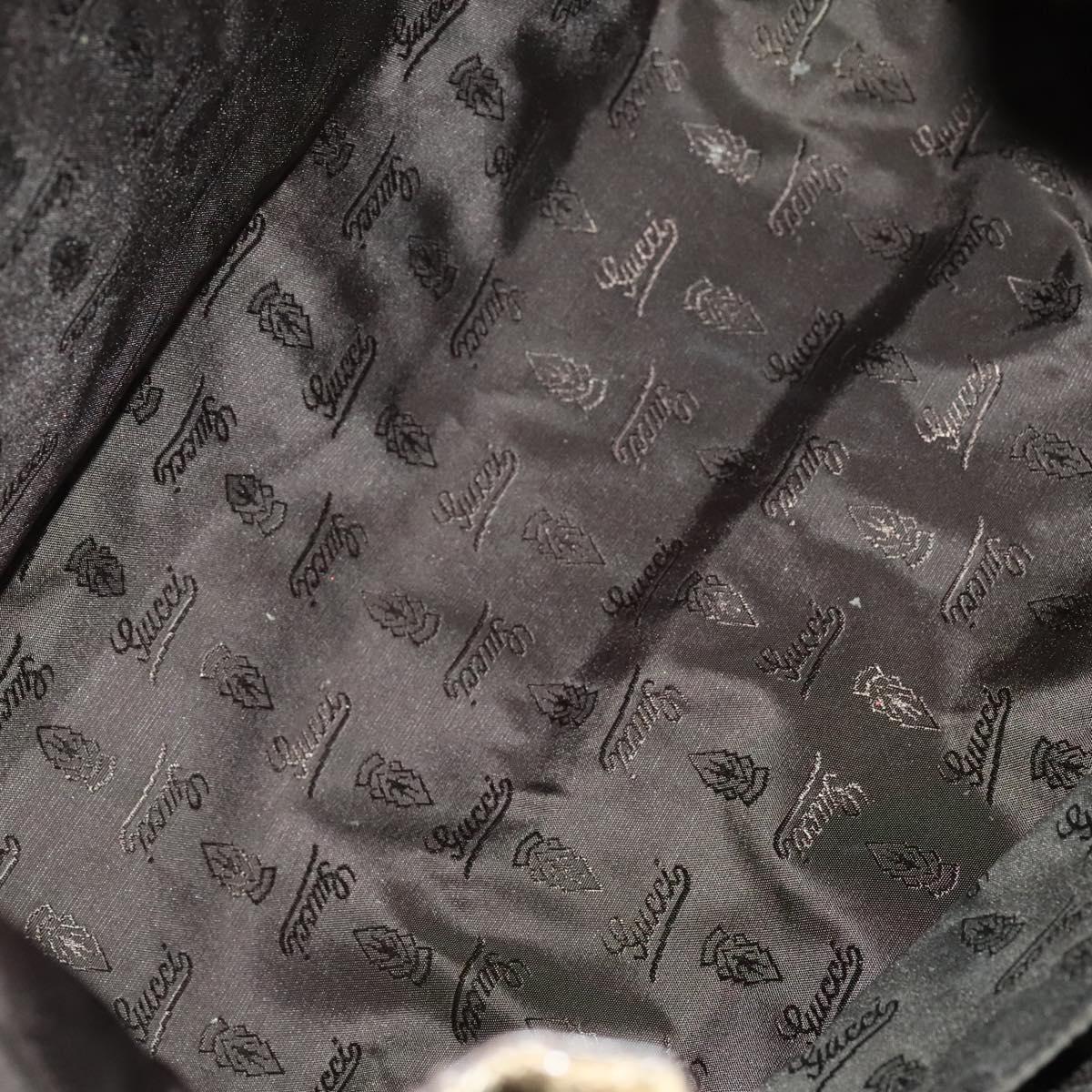 GUCCI GG Crystal Hand Bag Coated Canvas Beige Gold 211843 Auth bs25576