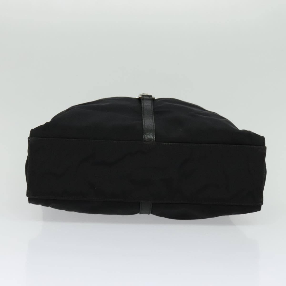 GUCCI Jackie Shoulder Bag Nylon Black Silver 001 3355 Auth bs25621