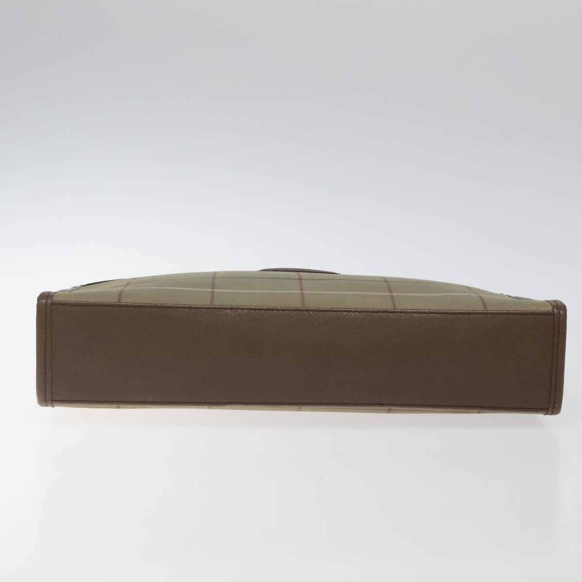 BURBERRYS Nova Check Clutch Bag Canvas Beige Auth bs25648