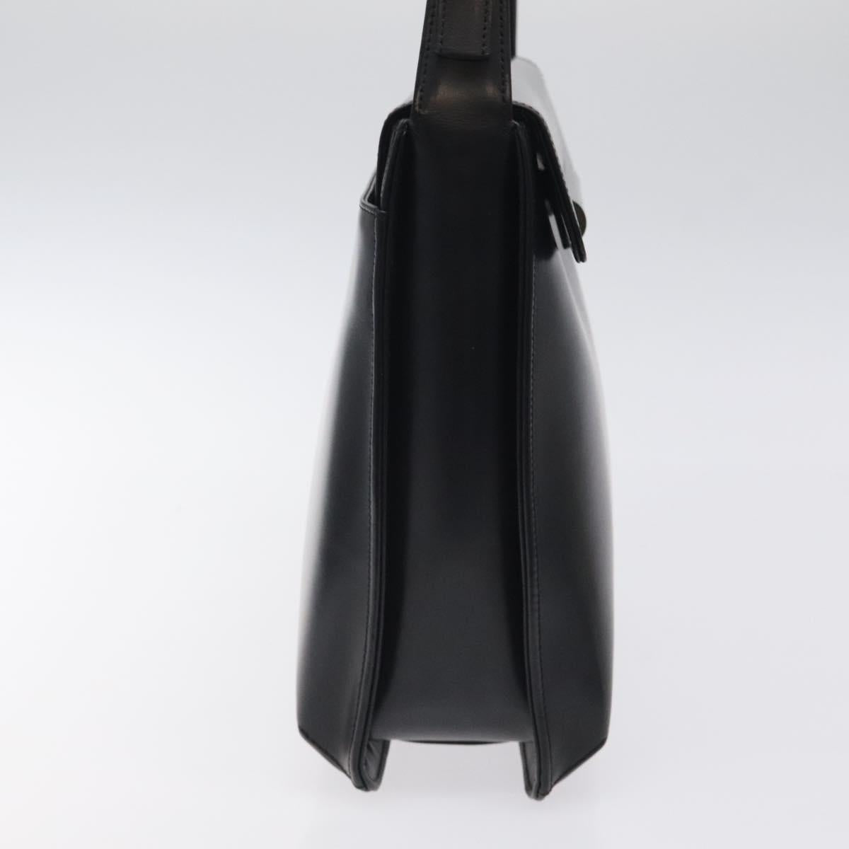 GIVENCHY Hand Bag Leather Black Auth bs25658