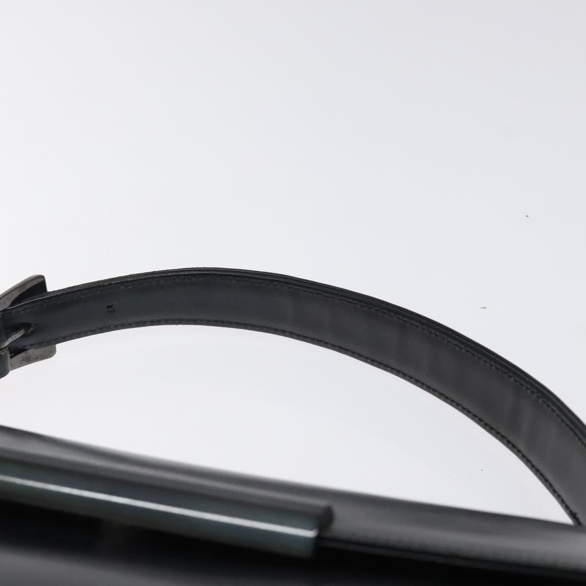 GIVENCHY Hand Bag Leather Black Auth bs25658