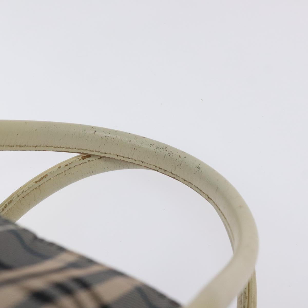 BURBERRY Nova Check Blue Label Hand Bag Canvas Navy Auth bs25668