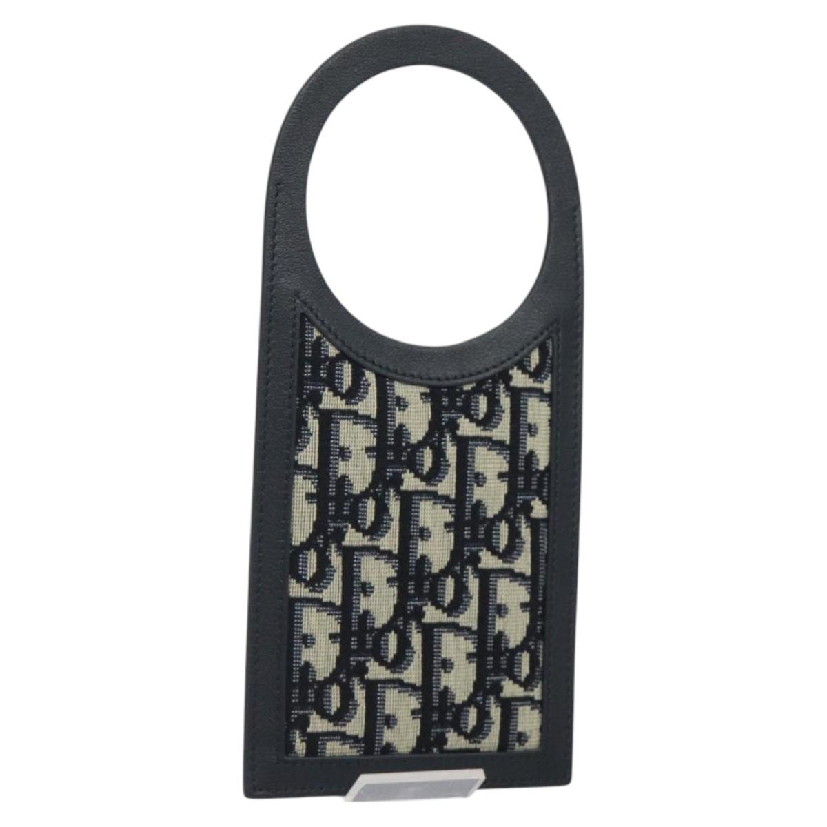 Christian Dior Trotter Canvas Door Knob Plate Navy Auth bs25674