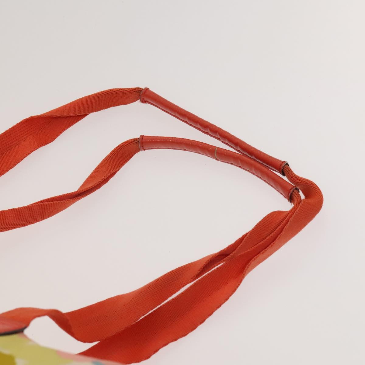 Coach Shoulder Bag Nylon Canvas 3Set Black Beige Orange Auth bs25684