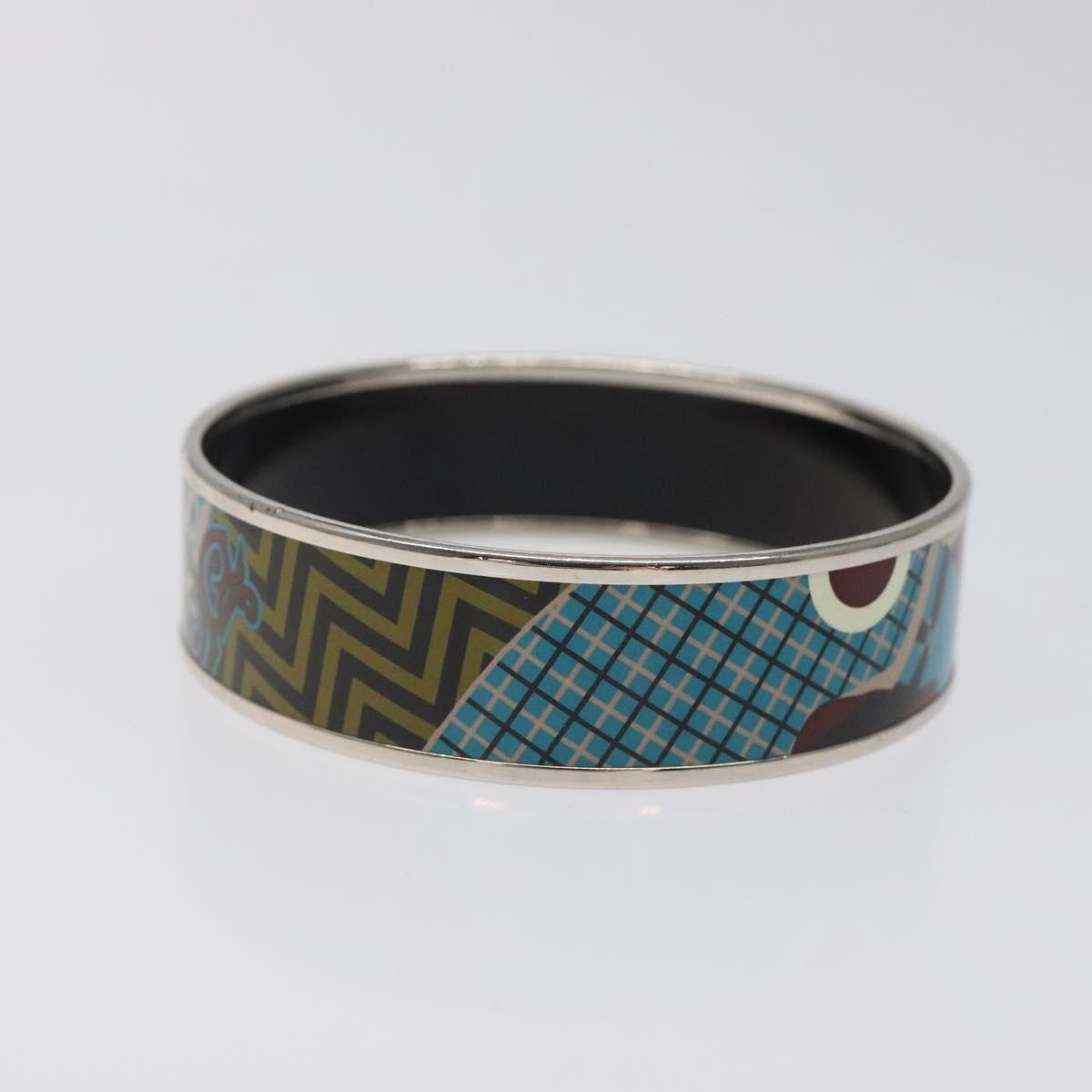 HERMES Emile Bangle metal Blue Auth bs25703