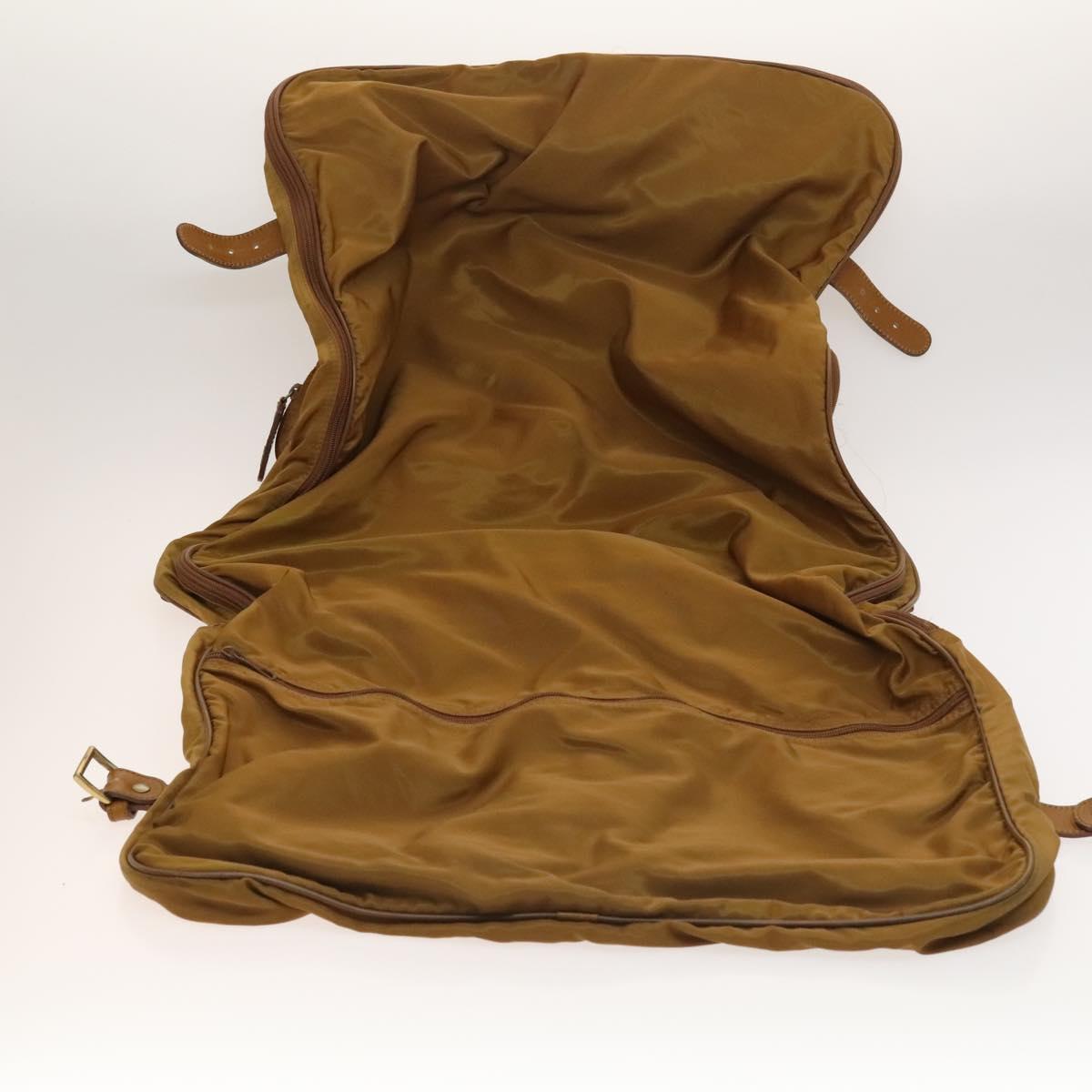 PRADA Garment Cover Nylon Beige Auth bs25728