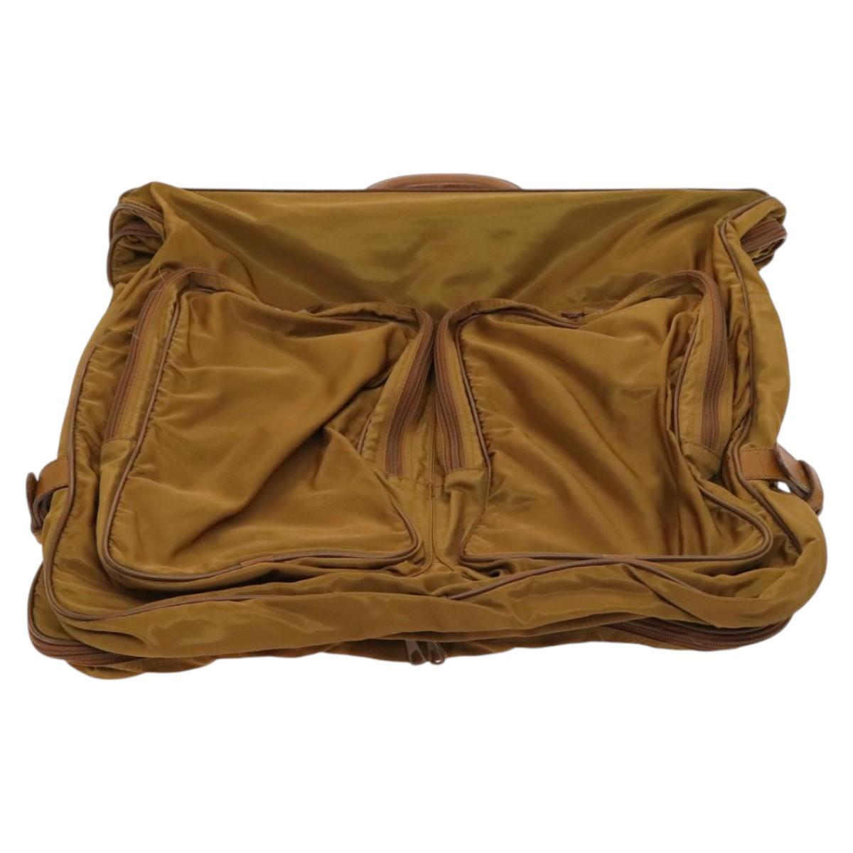 PRADA Garment Cover Nylon Beige Auth bs25728