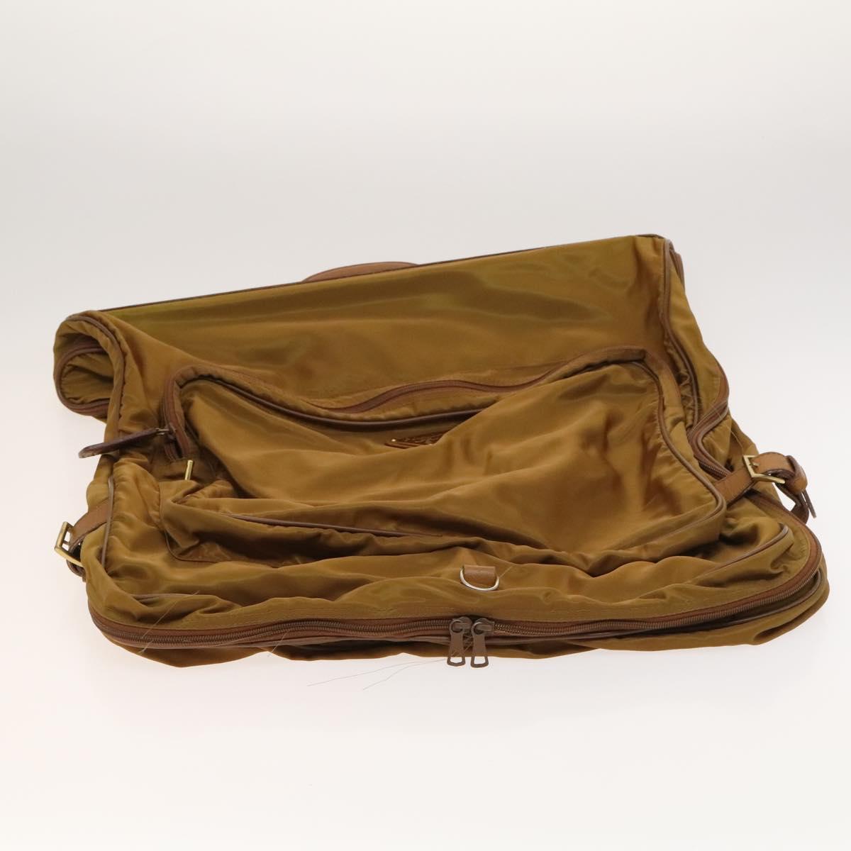 PRADA Garment Cover Nylon Beige Auth bs25728
