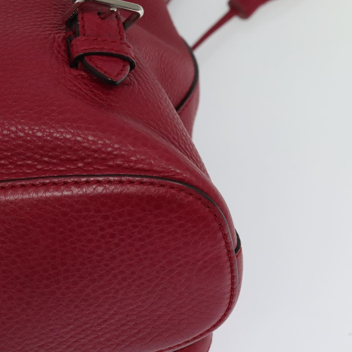 GUCCI Bamboo Backpack Leather Outlet Pink 370833 Auth bs25742