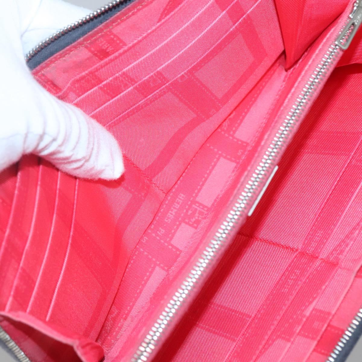 HERMES Long Wallet Leather Navy Auth bs25774